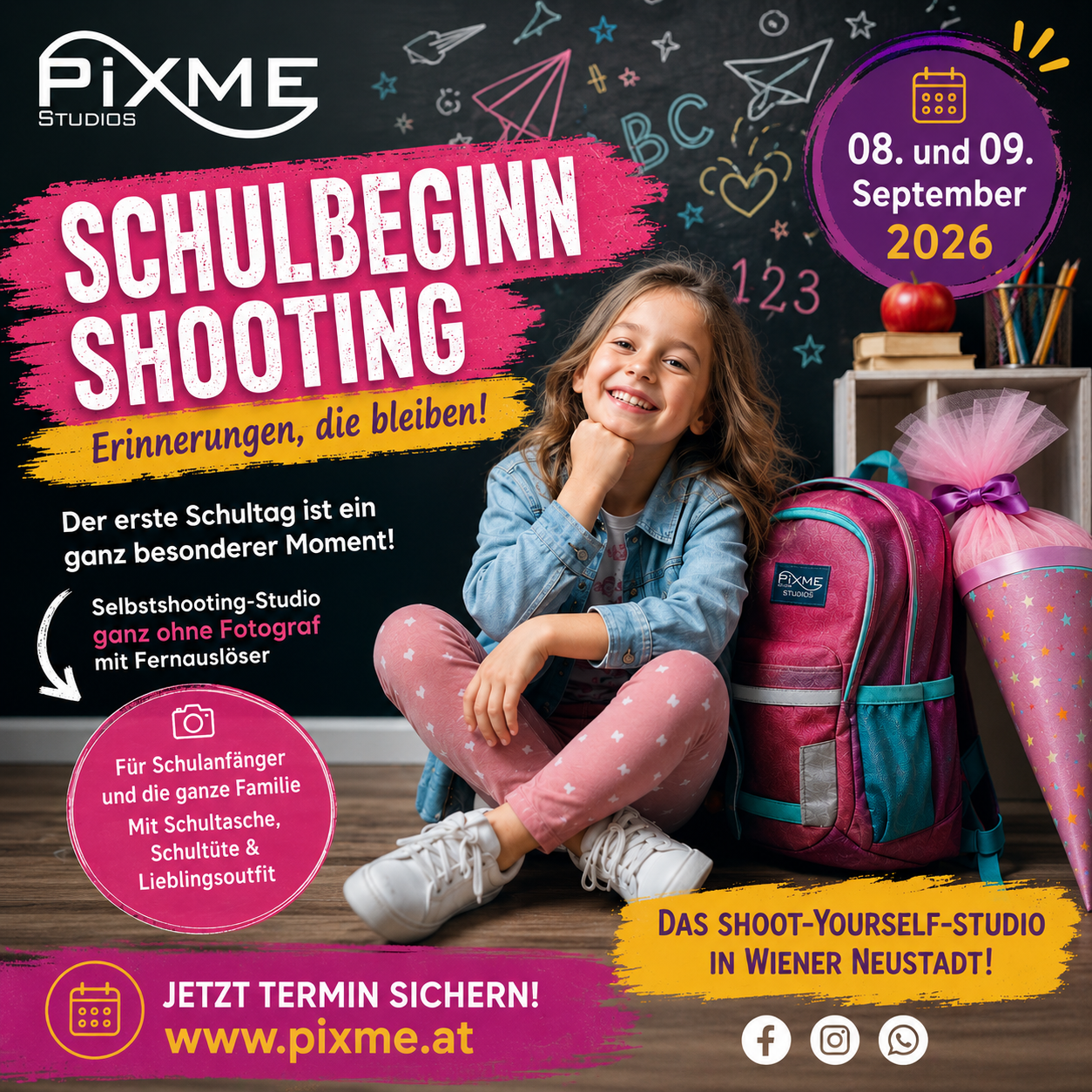 Schulbeginn Shooting Pixme